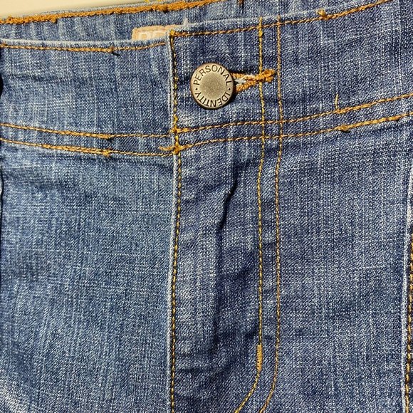 Personal Identity Stretch Denim Cuffed Capris Jeans Size 7/8 Blue - Picture 5 of 9